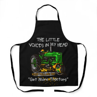 Voices In My Head Keep Telling Get More Tractors Apron