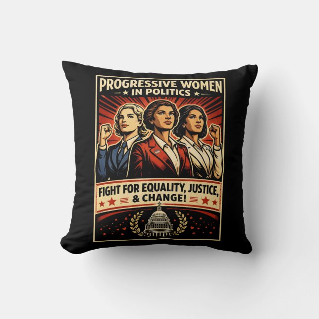 Voices of Change Throw Pillow (Front)