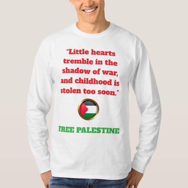 Voices of Palestine – Humanity Cries for Justice  T-Shirt (Front)