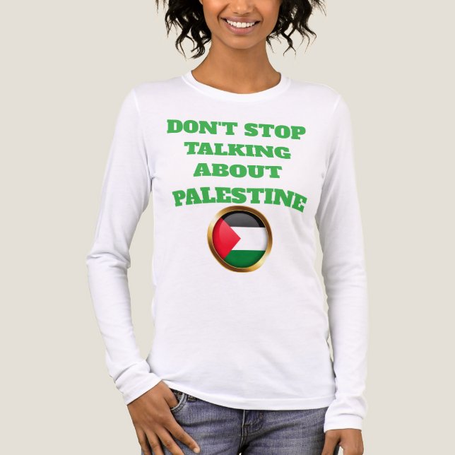 Voices of Palestine – Humanity Cries for Justice T Tri-Blend Shirt (Front)