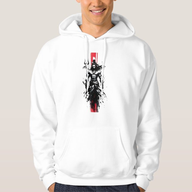Void-Born Mahadev The Crimson Axis When Silence Ta Hoodie (Front)