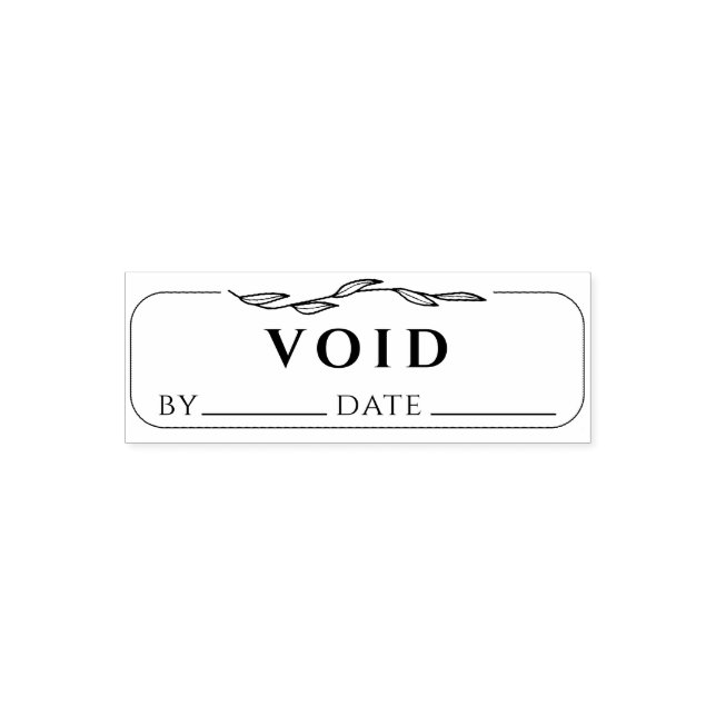 VOID Business Bookkeeping Signature and Date Self-inking Stamp (Design)