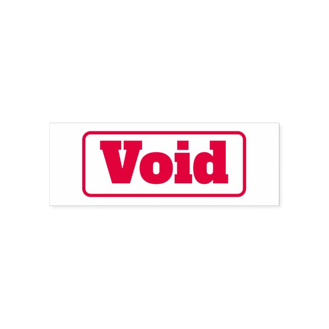 Void Business Invoice Bookkeeping Stamp Red (Design)