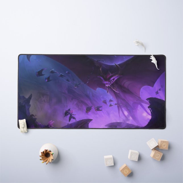 Void Empress Gaming Desk Mat | Customizable Pad (Kids Table)
