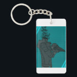 Void Inside. Swab. Commit. Save a Life Keychain<br><div class="desc">"Void" character by shad0w5partan07 on one side of keychain. Swab Commit Save a Life QR code to swab to be a stem cell donor on other side.</div>