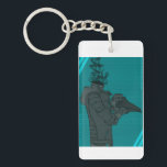 Void Inside. Swab. Commit. Save a Life Keychain<br><div class="desc">"Void" character by shad0w5partan07 on one side of keychain. Swab Commit Save a Life QR code to swab to be a stem cell donor on other side.</div>