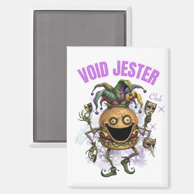 Void Jester Club - friend Burger  Magnet (Front/Back)