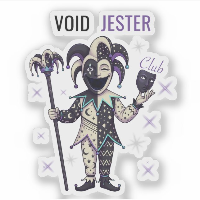 Void Jester Club Sticker (Front)