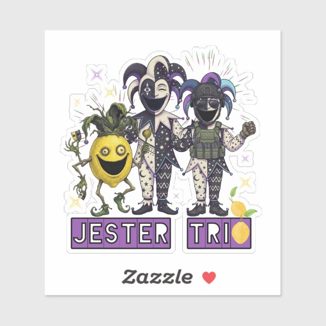 Void Jester Club Trio Sticker (Sheet)