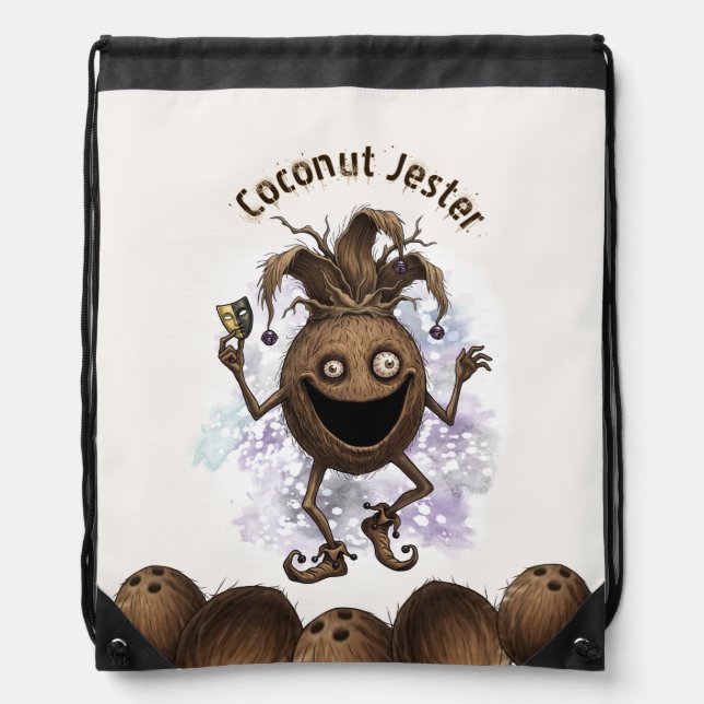 Void Jester Friend Coconut Drawstring Bag (Front)