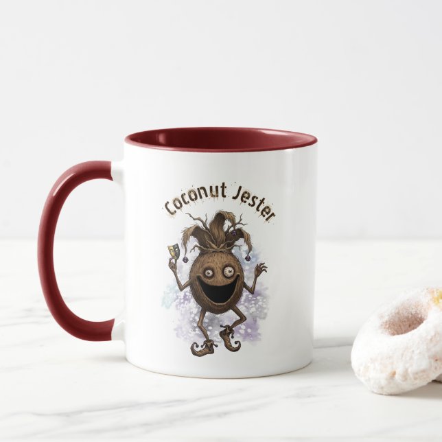 Void Jester Friend Coconut Mug (With Donut)