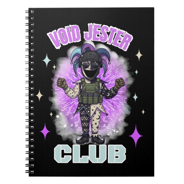 Void Jester Friend Commander Dark Notebook (Front)
