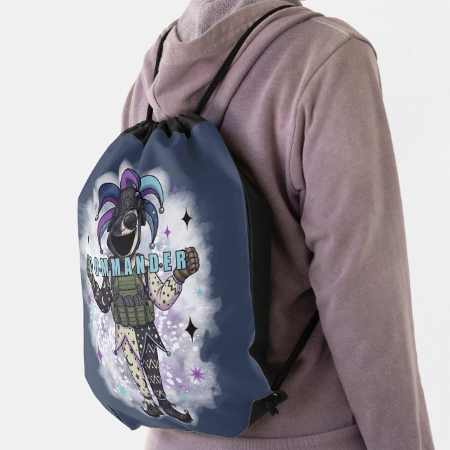 Void Jester Friend Commander  Drawstring Bag (Insitu)