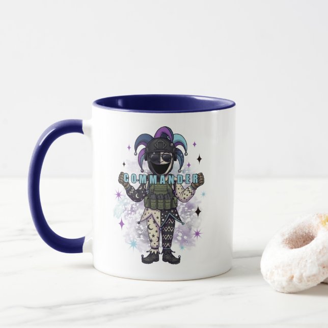 Void Jester Friend Commander Mug (With Donut)