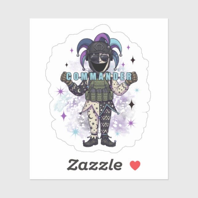 Void Jester Friend Commander Sticker (Sheet)