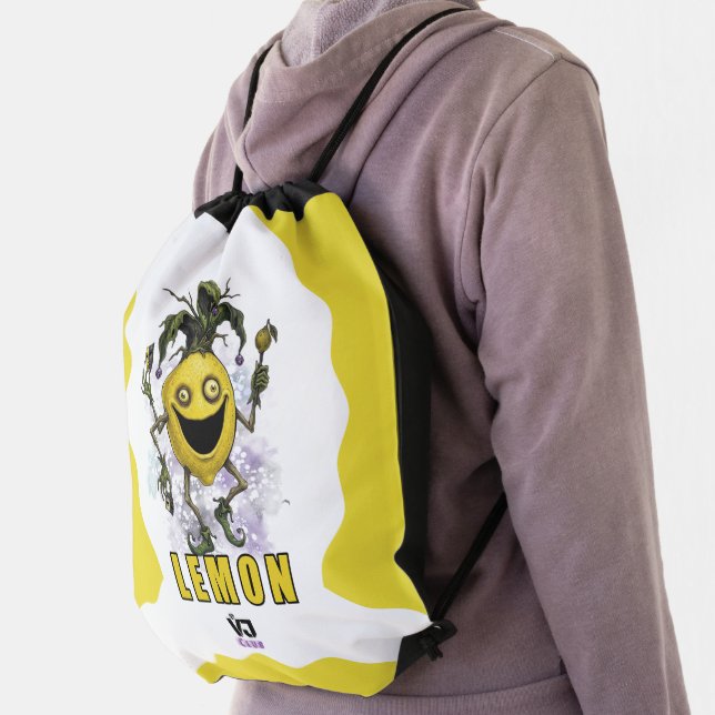 Void Jester Friend Lemon  Drawstring Bag (Insitu)