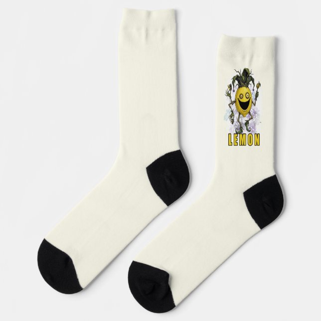 Void Jester Friend Lemon Socks (Left)