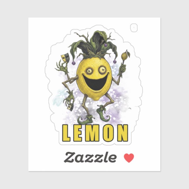 Void Jester Friend Lemon Sticker (Sheet)