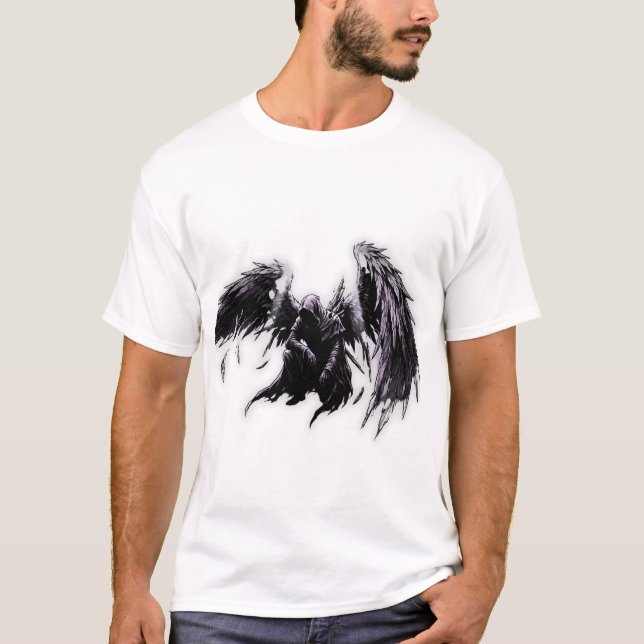 Void Phantom Dark Aesthetic Shadow Energy Streetwe T-Shirt (Front)