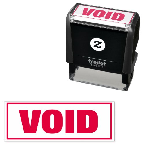 VOID self inking office stamp with boxed border