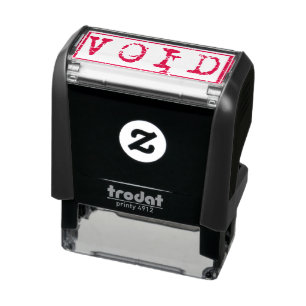 Void Typography Word Not Legally Binding Self-inking Stamp