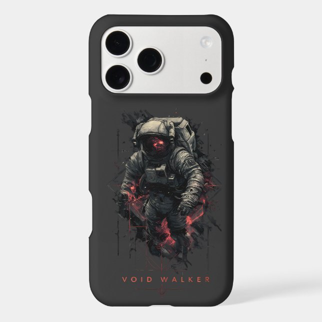 Void Walker Astronaut Heavy Metal iPhone Case (Back)