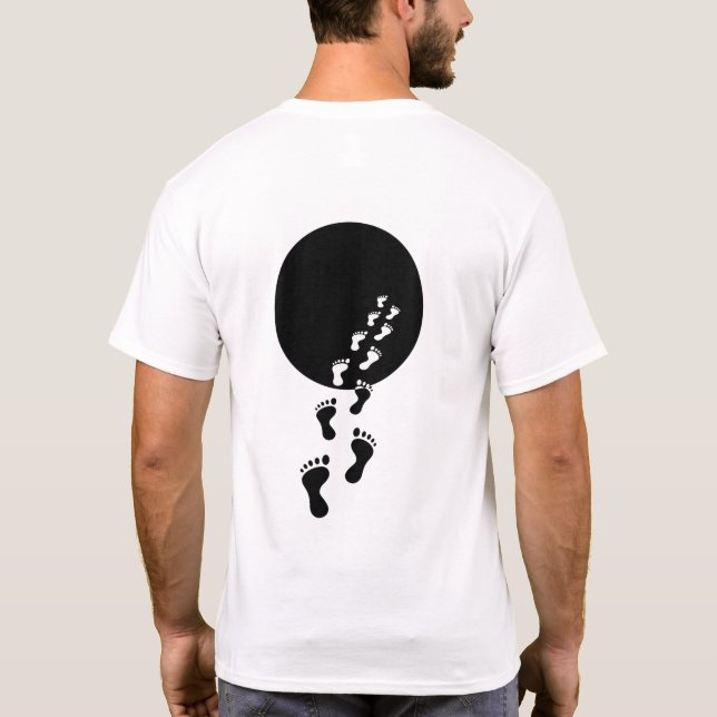 VOID WALKER Minimalist Aesthetic T-shirt (Back)