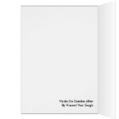 Voida Da Gamba Alter By Vincent Van Gogh Cards (Inside (Left))