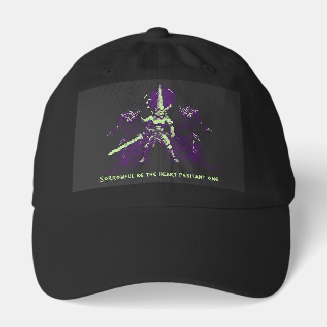 Voidforge - Gothic Pixel Art Print  Hat (Front)