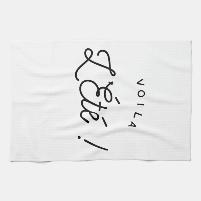 voilà l'été kitchen towel (Horizontal)