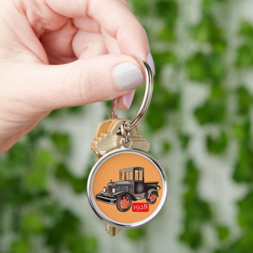 Voiture ancienne 1928 keychain