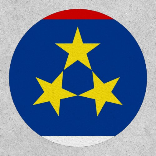 Vojvodina flag Serbia country province symbol Patch