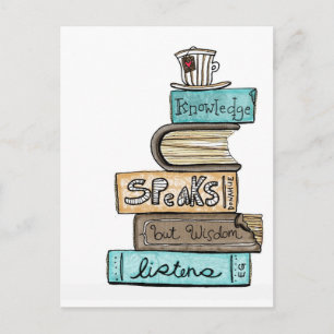 vol25- knowledge speaks postcard