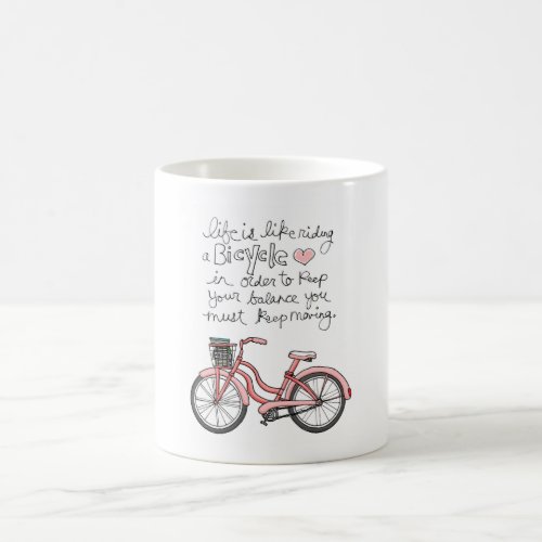 vol25 life is like riding a bicycle coffee mug