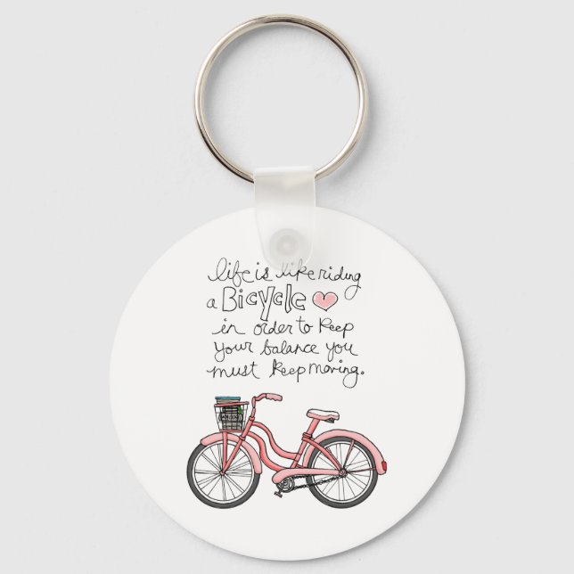vol25 life is like riding a bicycle keychain (Front)