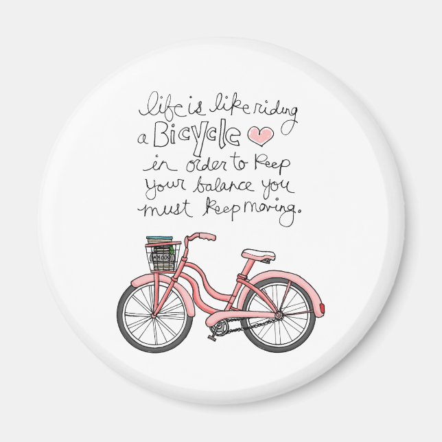 vol25 life is like riding a bicycle magnet (Front)