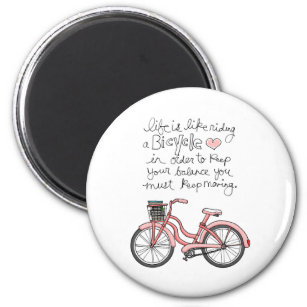 vol25 life is like riding a bicycle magnet