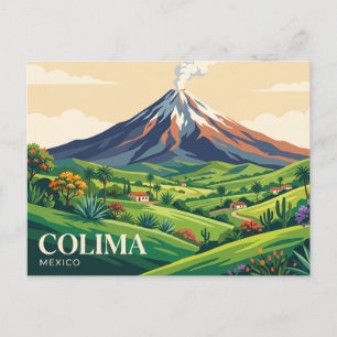 Volcán de Colima Mexico Postcard