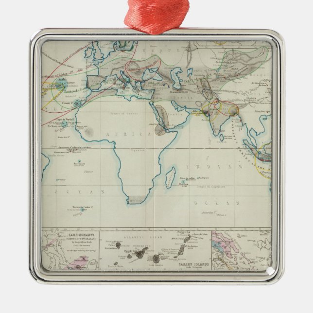 Volcanic action metal ornament (Front)
