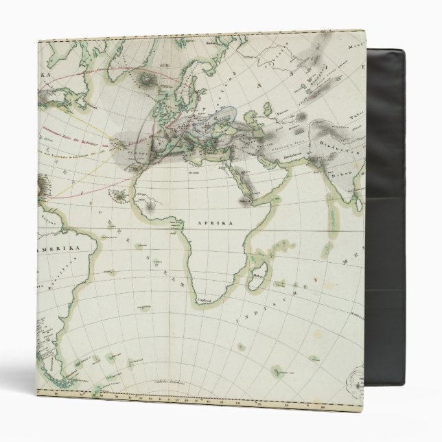 Volcanic Activity Map 3 Ring Binder (Front/Inside)