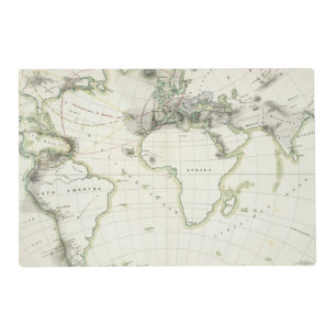 Volcanic Activity Map Placemat