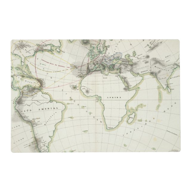 Volcanic Activity Map Placemat (Front)