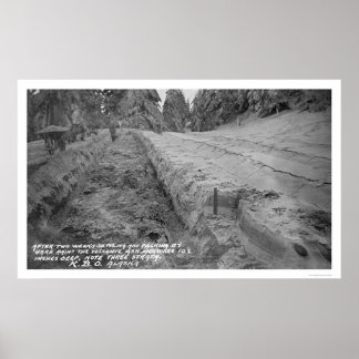 Volcanic Ash in Alaska 1912 Poster
