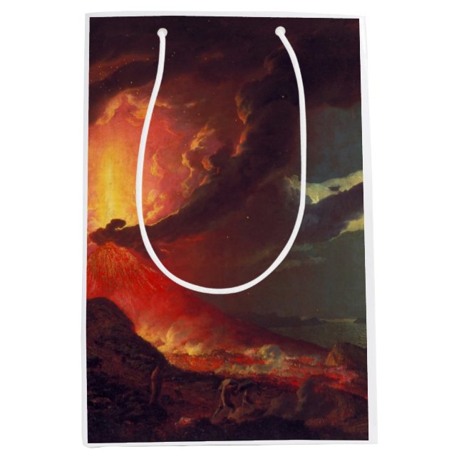 Volcanic Eruption of Mount Vesuvius (Live Volcano) Medium Gift Bag (Front)