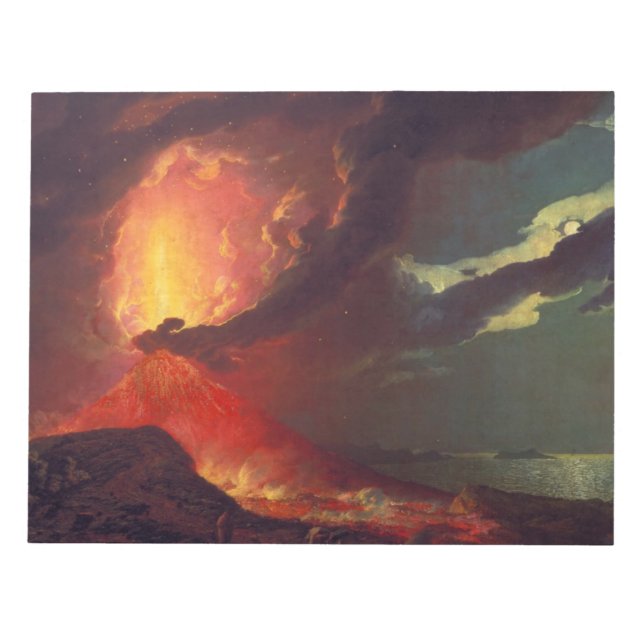 Volcanic Eruption of Mount Vesuvius (Live Volcano) Notepad (Front)