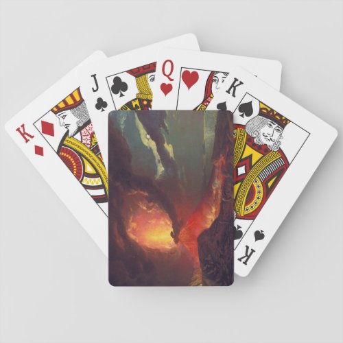 Volcanic Eruption of Mount Vesuvius Live Volcano Playing Cards