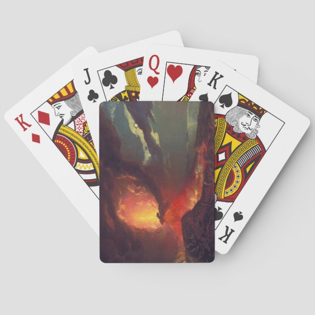 Volcanic Eruption of Mount Vesuvius (Live Volcano) Poker Cards (Back)
