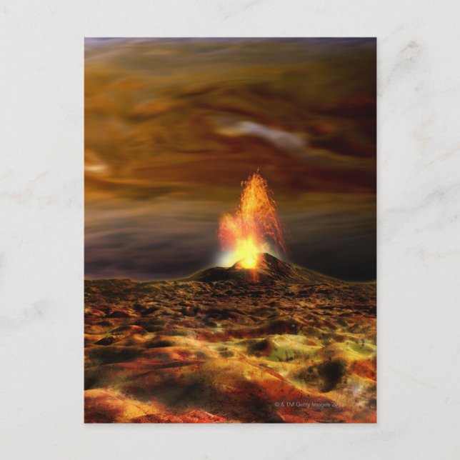 Volcanic Eruption on Io Postcard (Front)