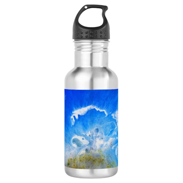 Volcanic Eruption Stainless Steel Water Bottle (Front)
