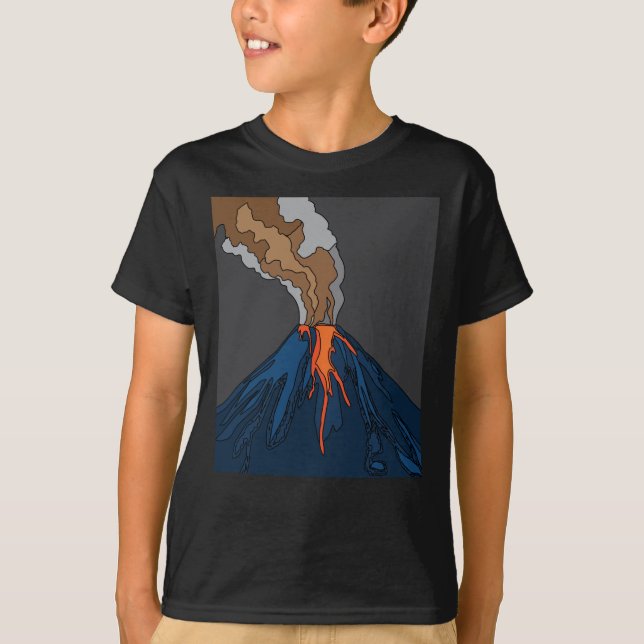Volcanic Eruption Volcano Eruption Lava T-Shirt (Front)
